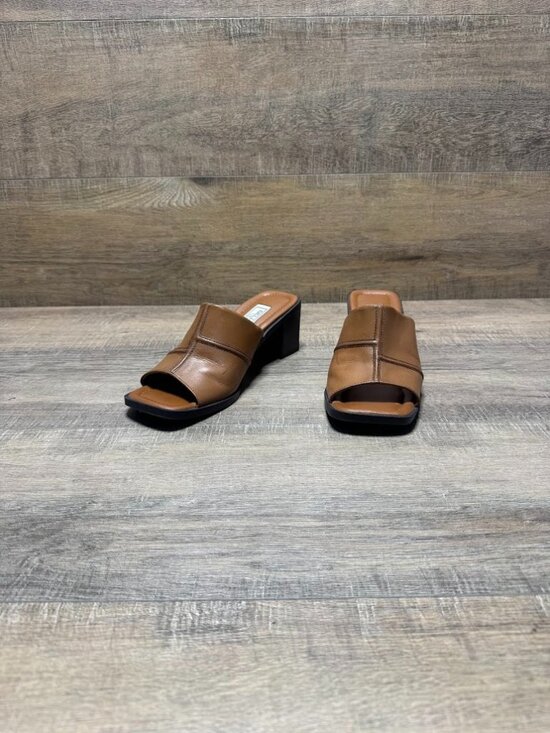 Bellini Shoes - Bellini Sport Madeline Brown Leather Slide Shoe Women's Size 8